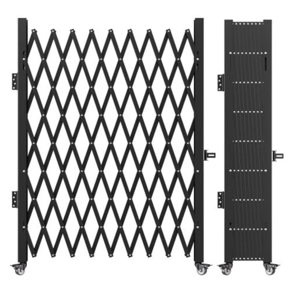 Single Folding Security Gate, 198 cm H x 229 cm W - Image 1