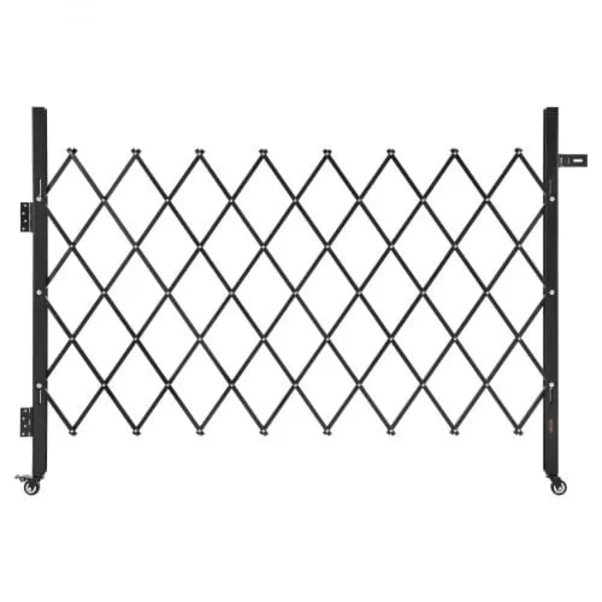 Single Folding Security Gate, Lockable Scissor Gat - Image 1