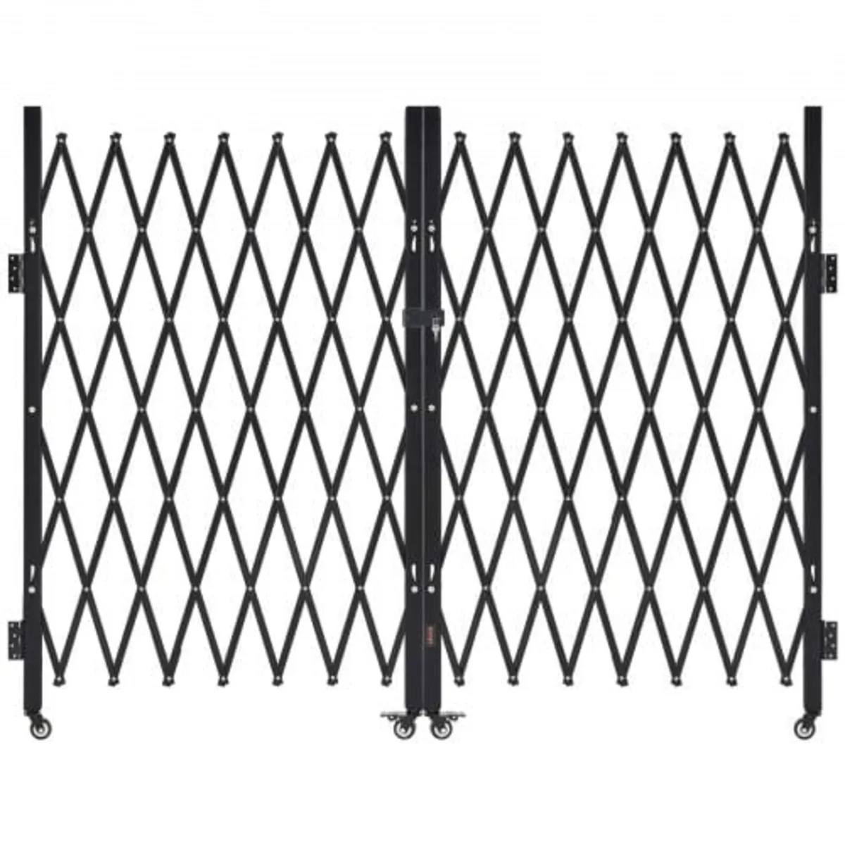 Double Folding Security Gate, Lockable Scissor Gat - Image 1