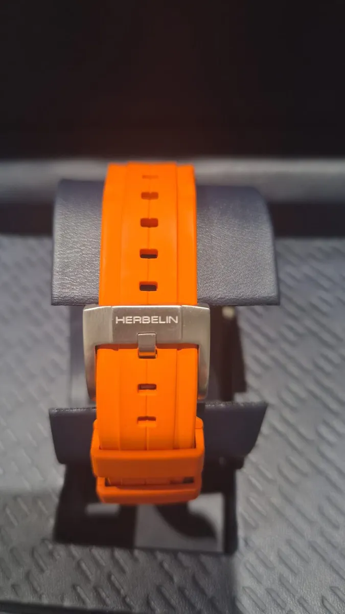Herbelin Automatic Watch – Orange Strap - Image 3