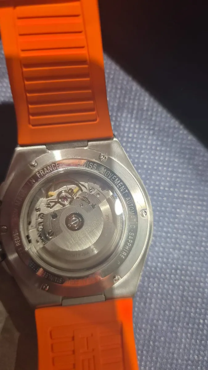 Herbelin Automatic Watch – Orange Strap - Image 4