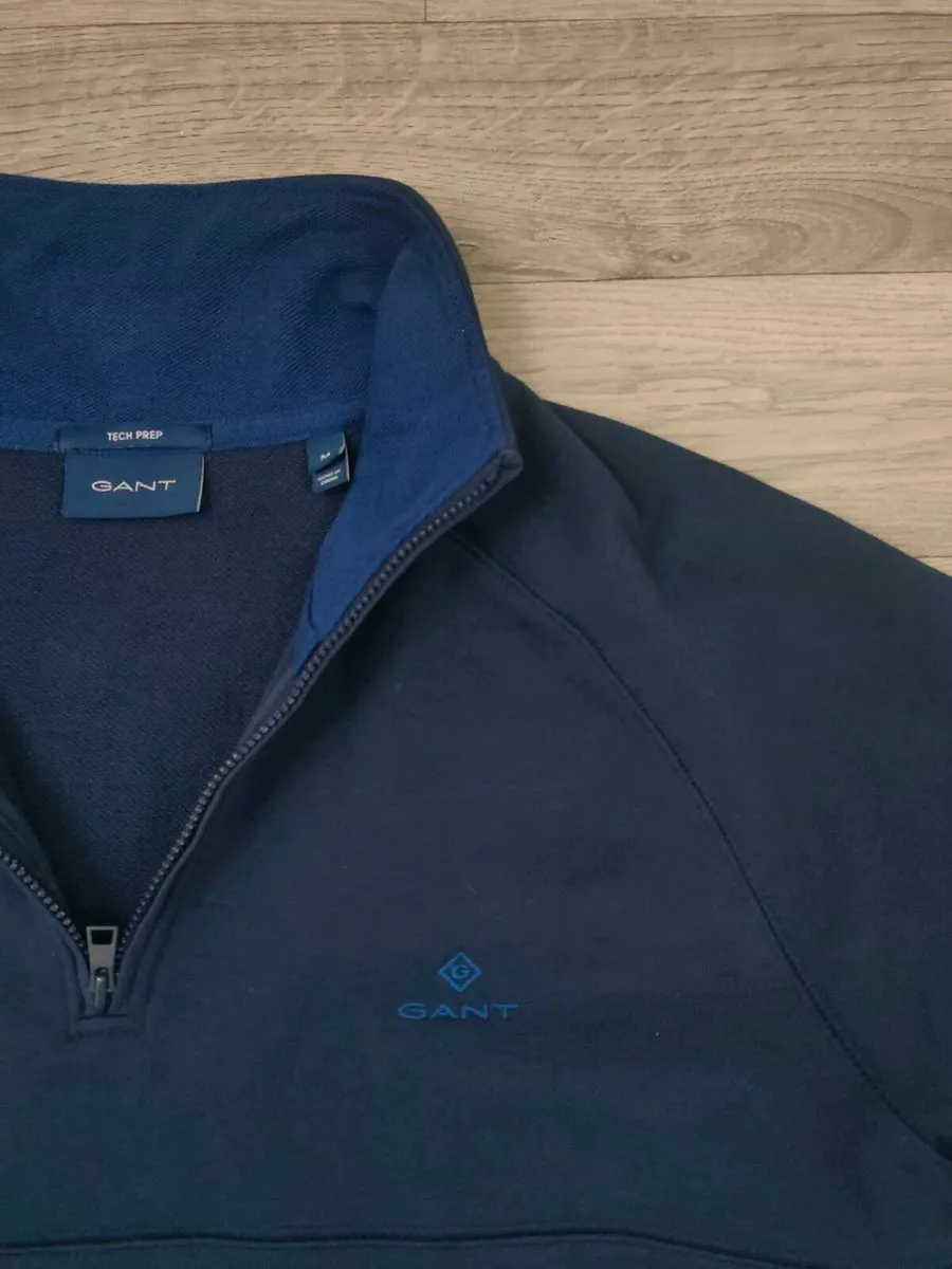 Gant Tech Prep Half Zip Jumper Mens Medium - Image 3