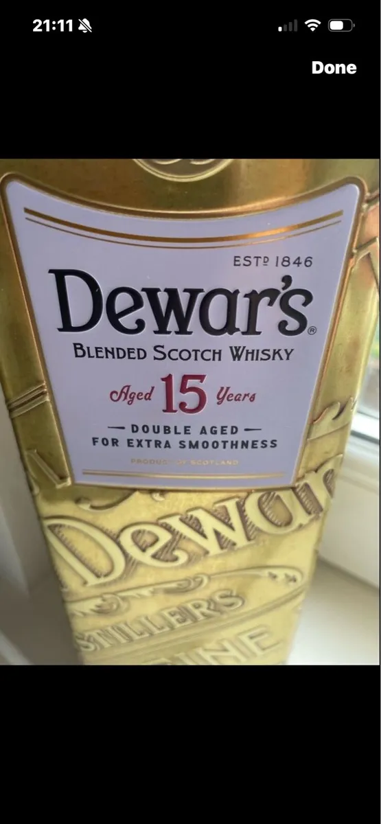 Dewars 15 Yrs Aged Metal Box - Image 2