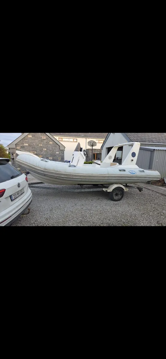 Rib Boat Project and Trailer - Image 1
