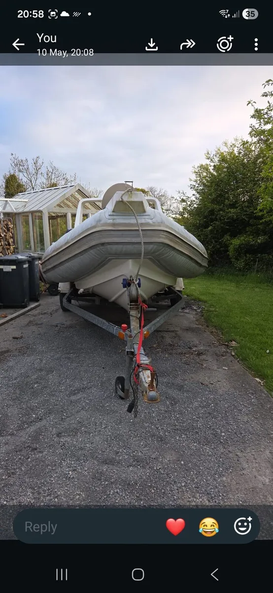 Rib Boat Project and Trailer - Image 2