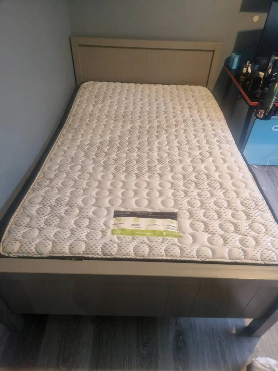 Double bed with mattress - Image 1