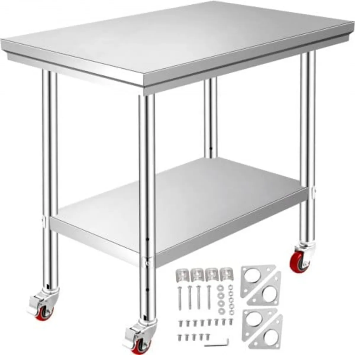 Stainless Steel Work Table 12 x 24 x 34 Inch, 700 - Image 1