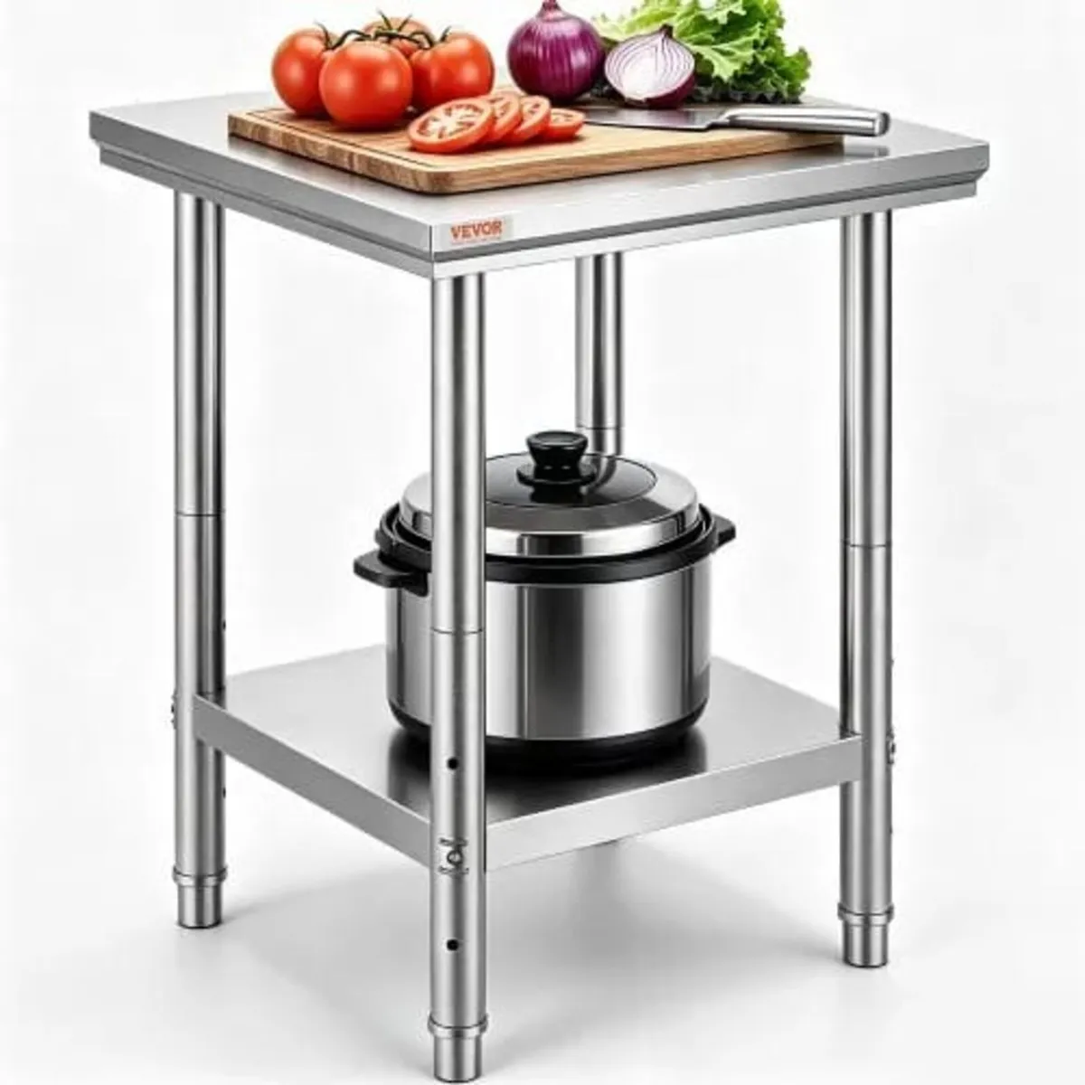 Stainless Steel Prep Table, 24 x 24 x 31 Inch, 700 - Image 1