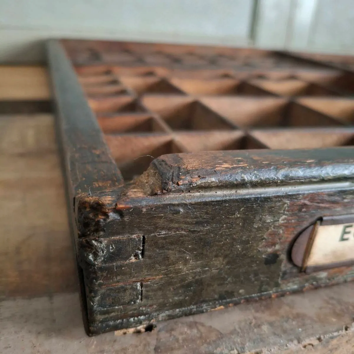Antique French Printer Tray - Image 4