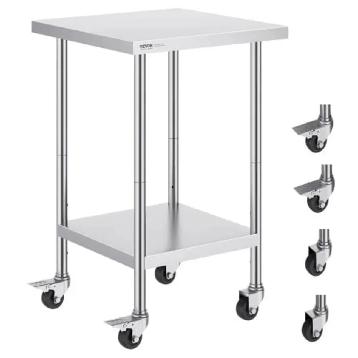 Stainless Steel Food Prep Table Commercial Kitchen - Image 1