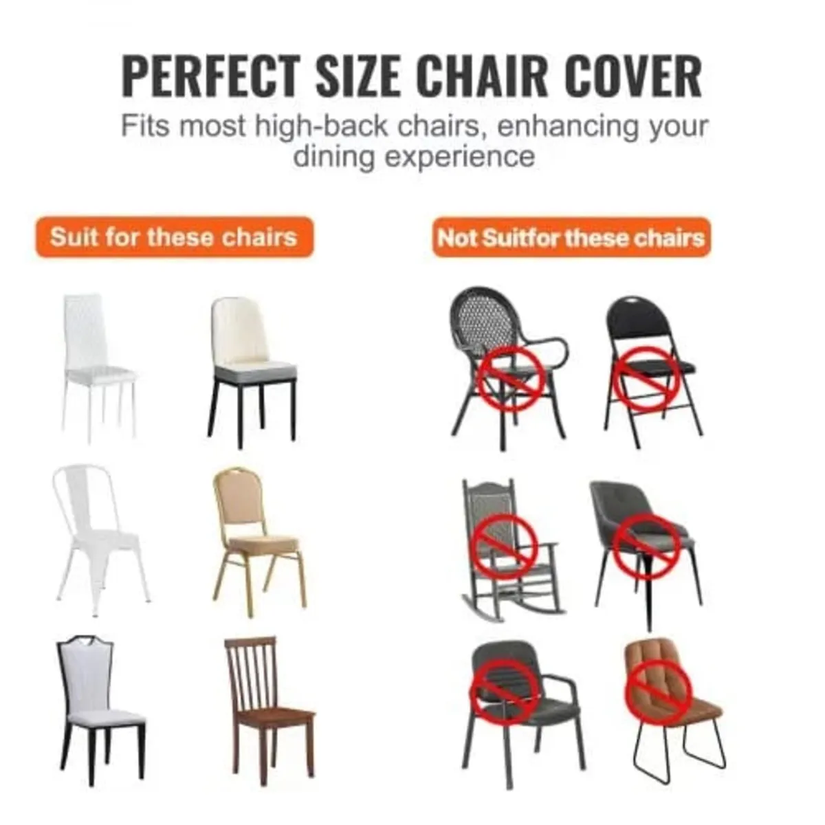 Stretch Spandex Folding Chair Covers, Universal Fi - Image 4