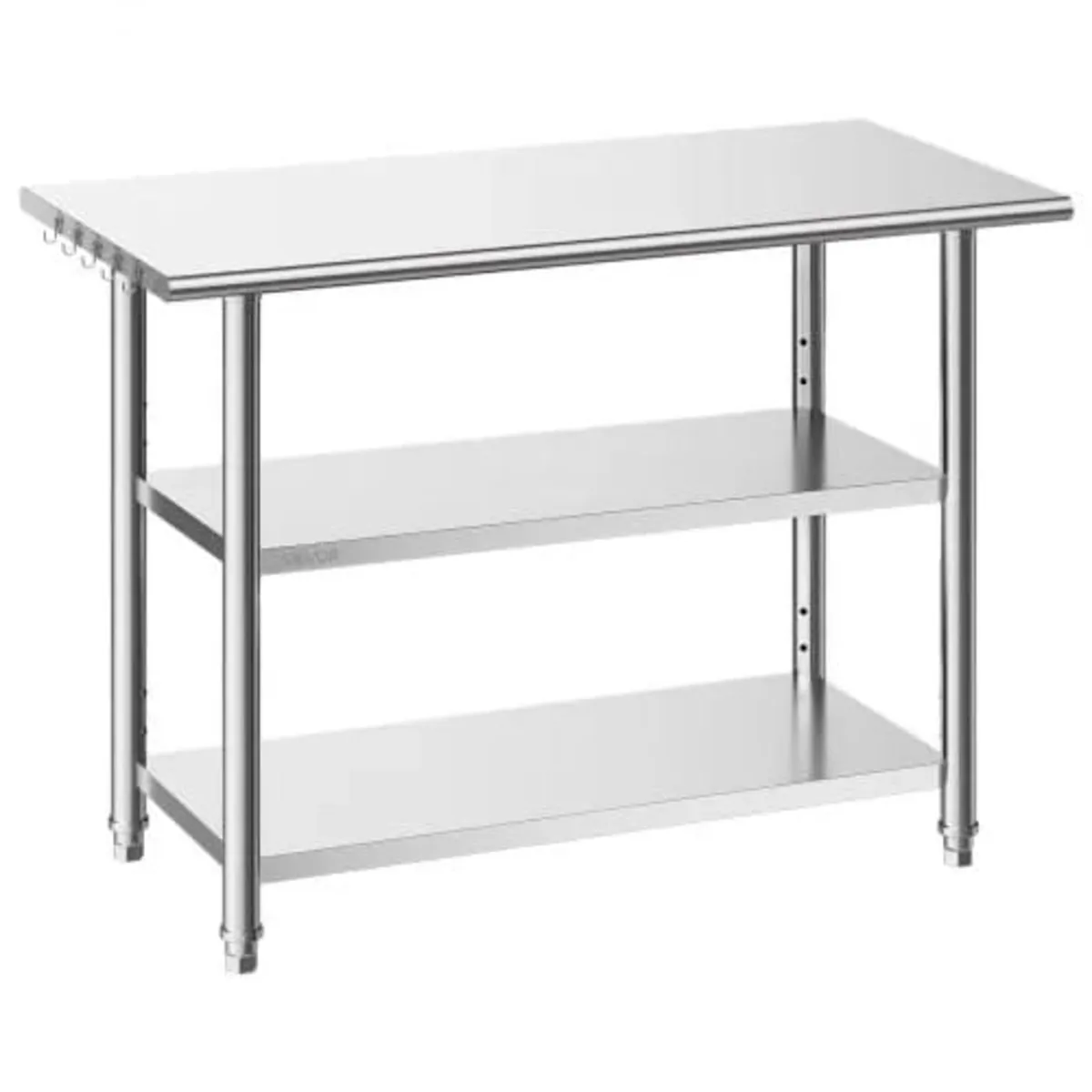 Stainless Steel Work Table, 61x122 cm Food Prep Ta - Image 1