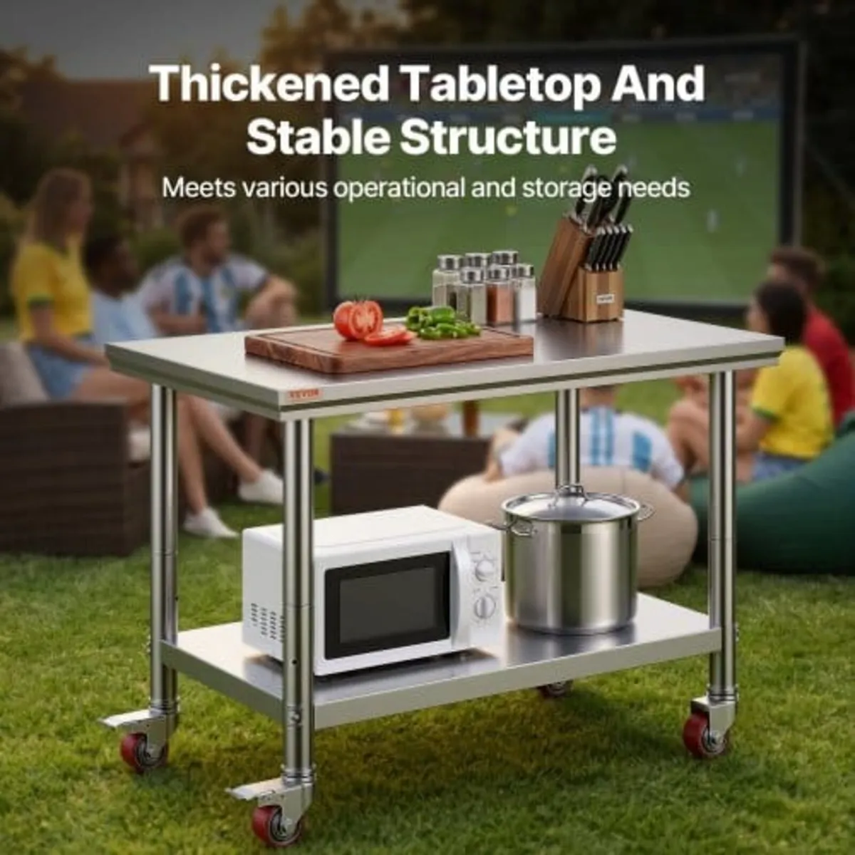 Stainless Steel Work Table 35 x 24 x 33 Inch, 300 - Image 3