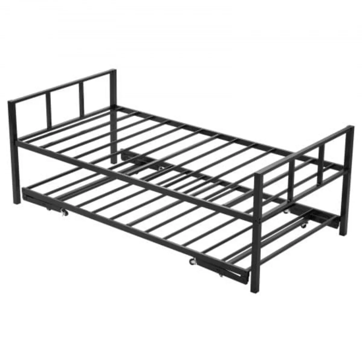 Twin Size Daybed Frame, Day Bed with Trundle, Heav - Image 1