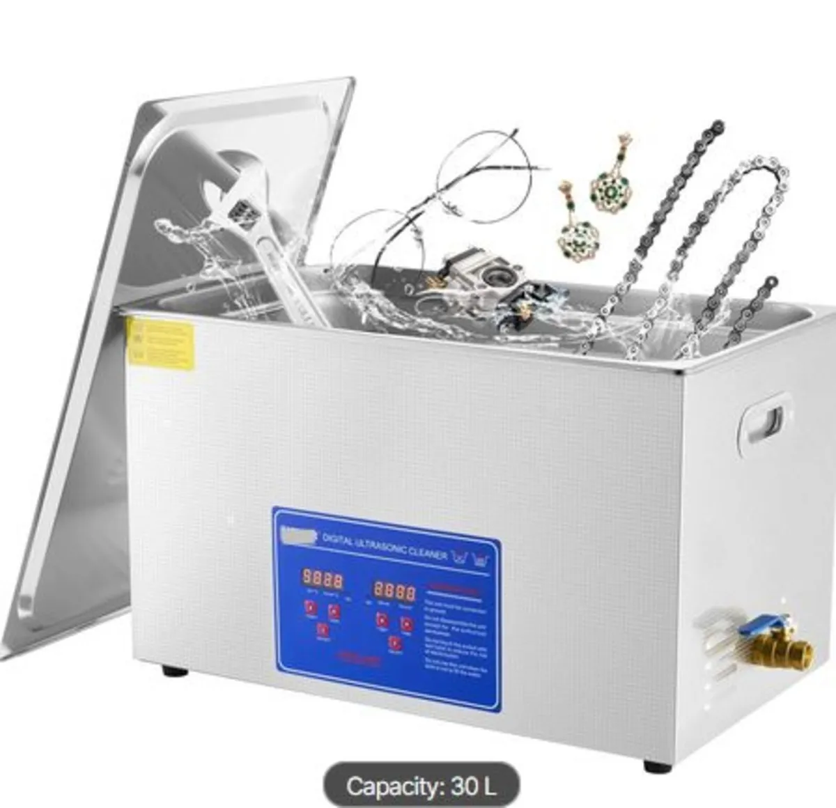 Professional Ultrasonic Cleaner, 30 L Ultrasonic - Image 1