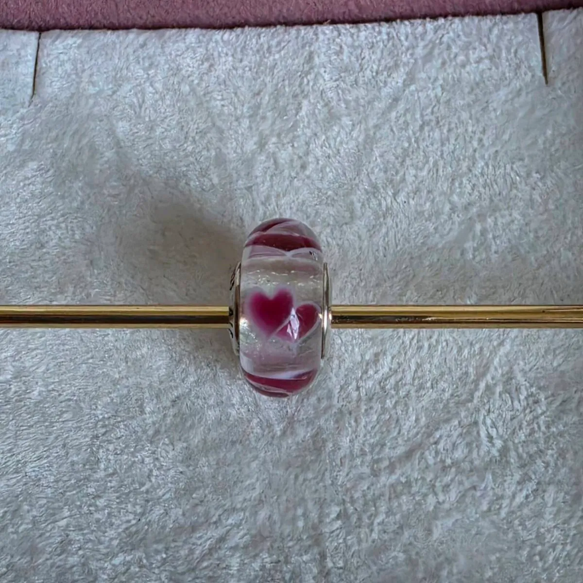 Pandora Wild Hearts murano glass charm - Image 1