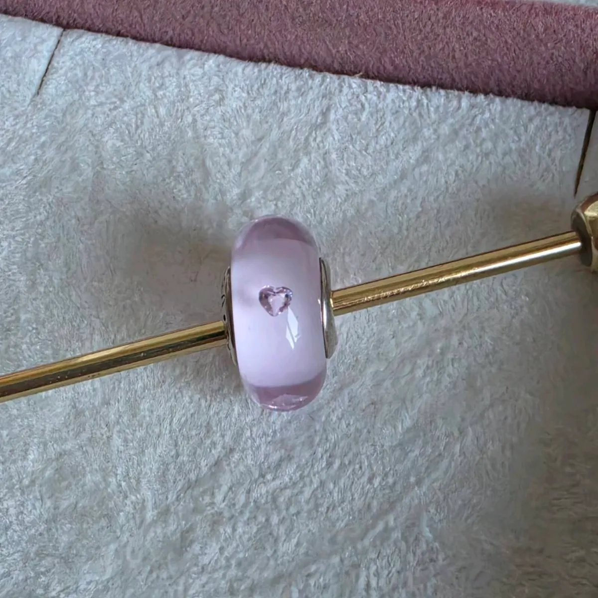 Pandora Pink Hearts Effervescence Murano Glass - Image 3