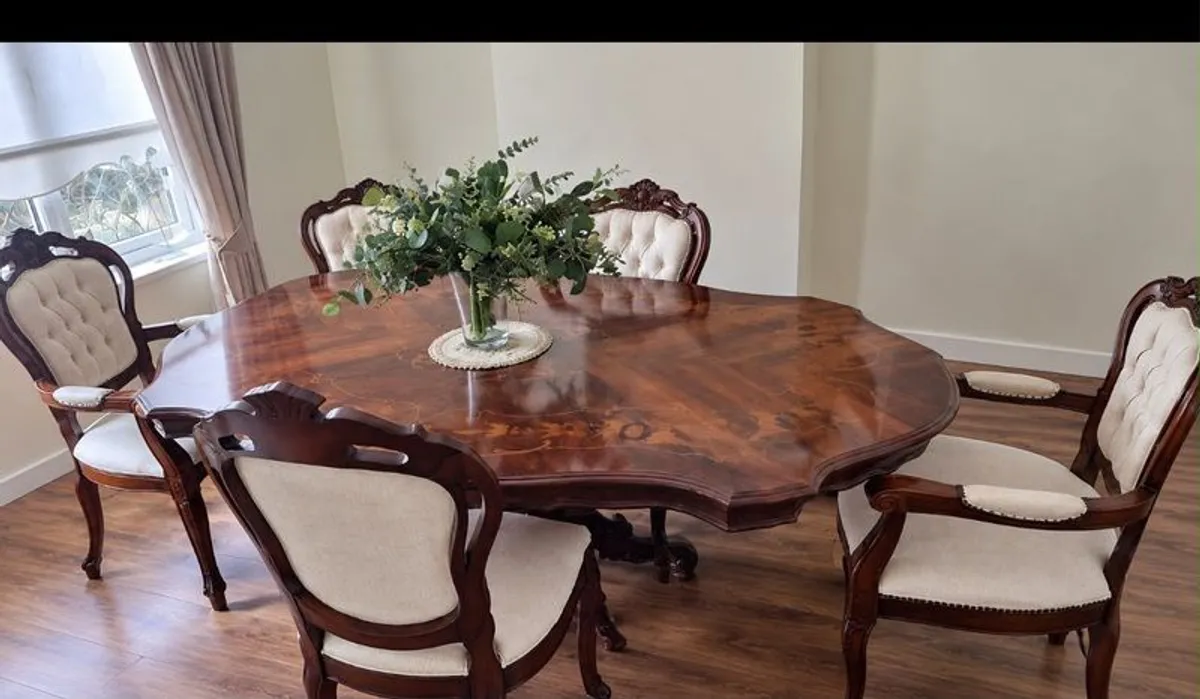 antique dining set - Image 1