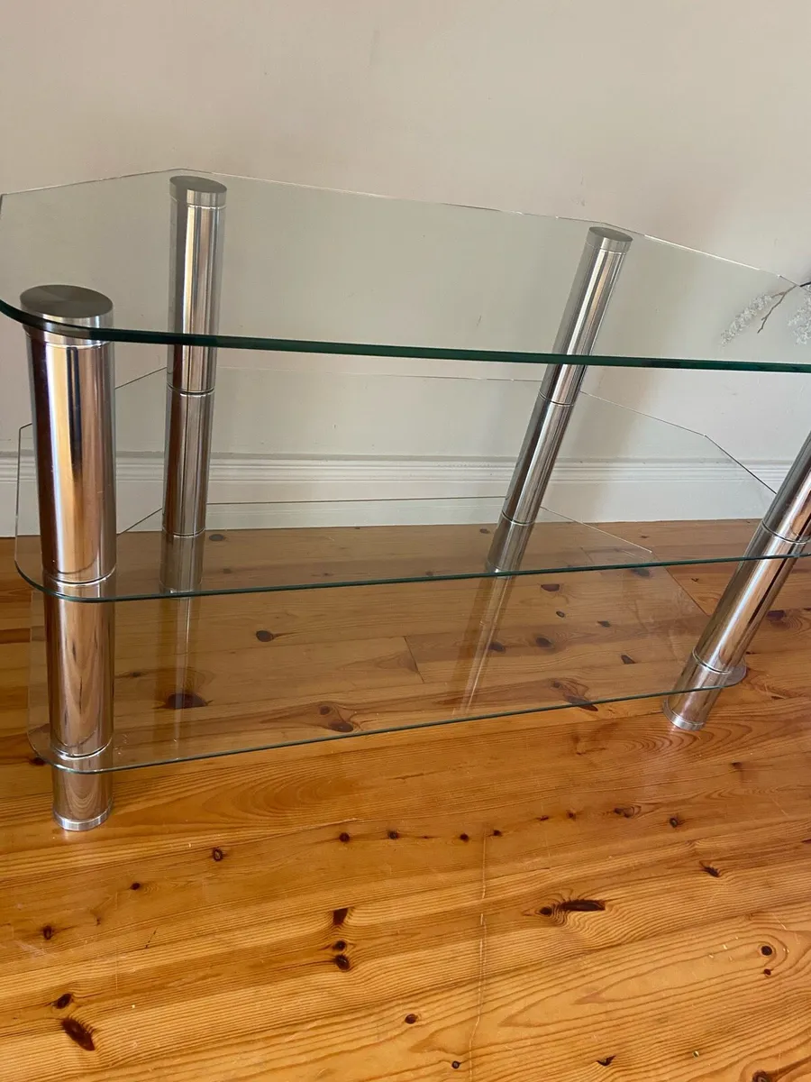 Glass tv stand. - Image 3