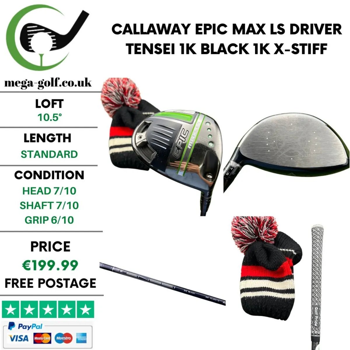Callaway Epic Max LS Driver / 10.5° / X-Stiff - Image 1