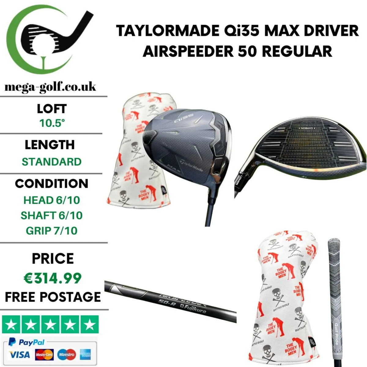 Taylormade Qi35 Max Driver / 10.5° / Regular - Image 1