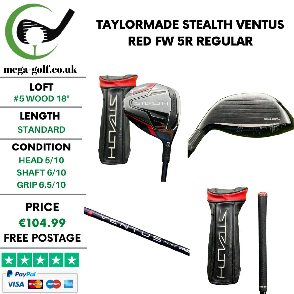 Taylormade Stealth #5 Wood 18° / Regular - Image 1