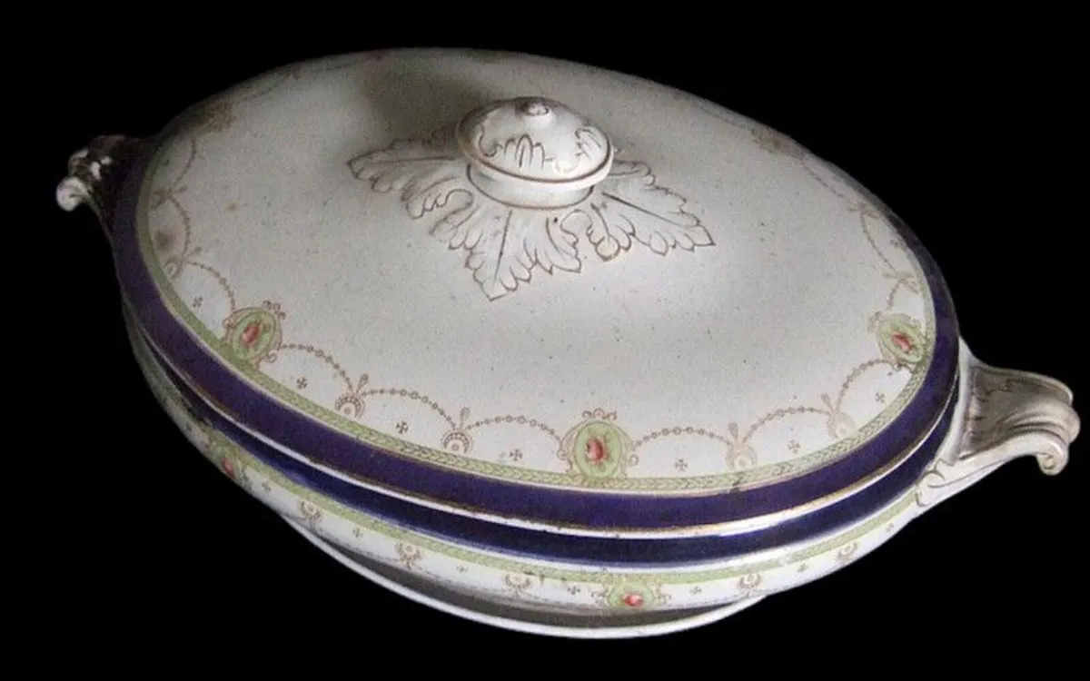 Antique Wedgwood & Co Platter Trio & Tureen c.1910 - Image 1