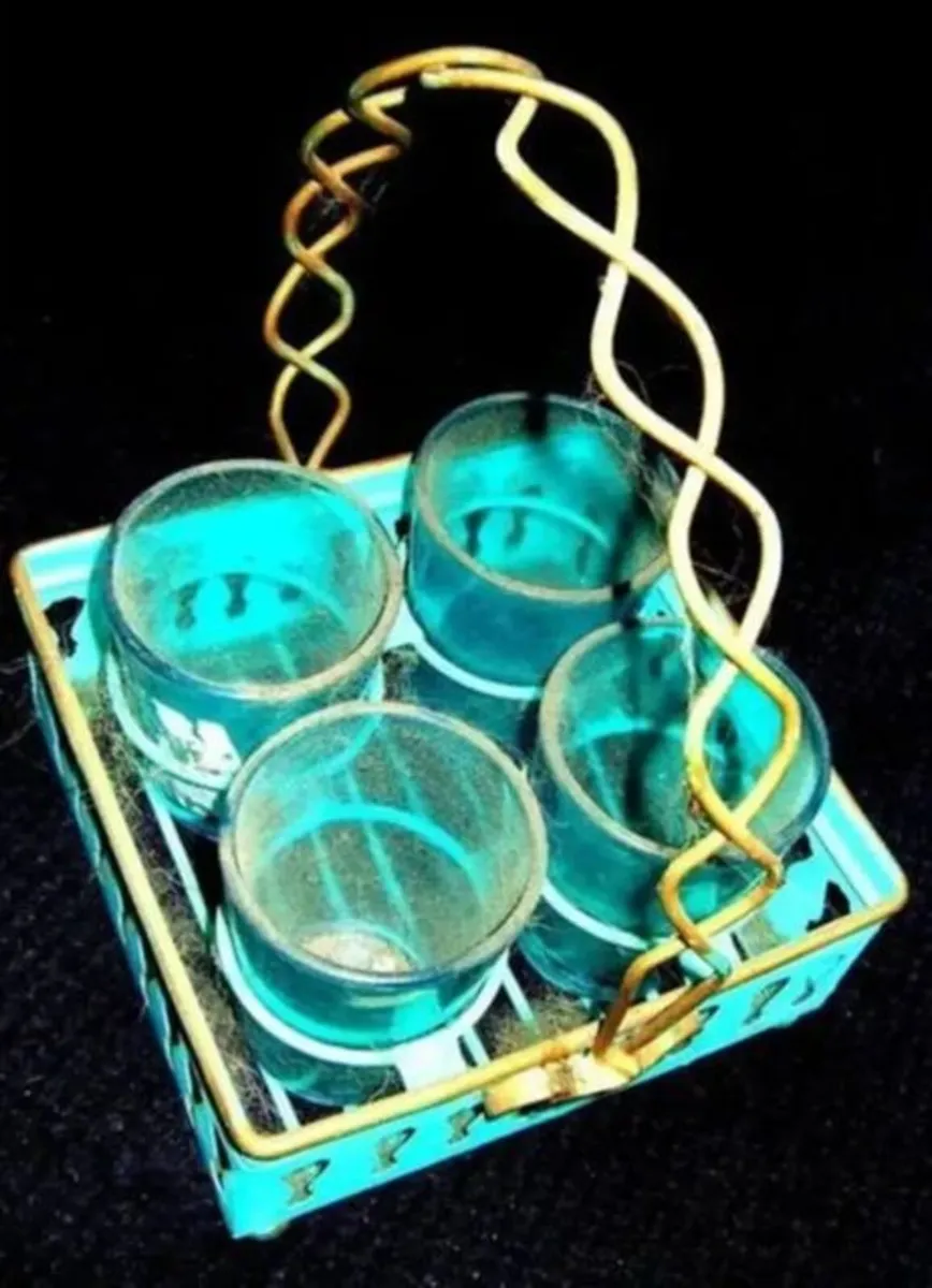 Vintage 1950s Harrods Short Drinks Carrier - Image 1