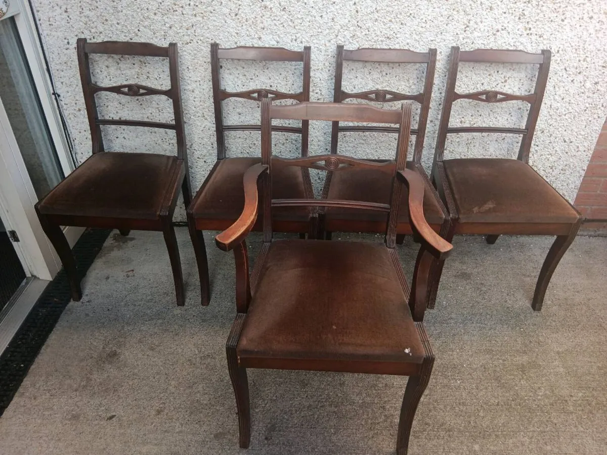 Round table 5 chairs - Image 3