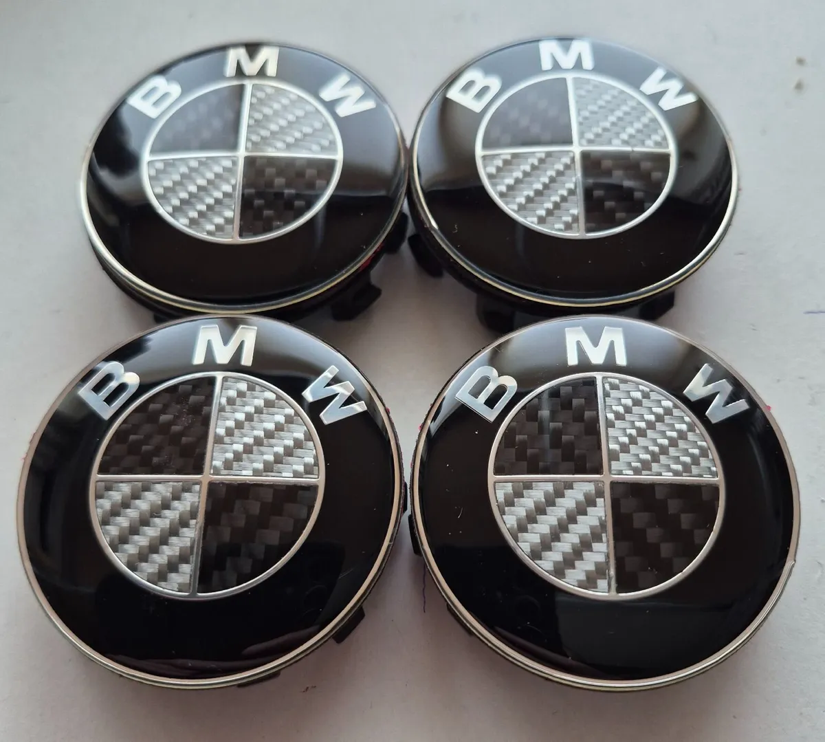 BMW Carbon Fibre 56mm Centre Caps (Black)Free Post - Image 1
