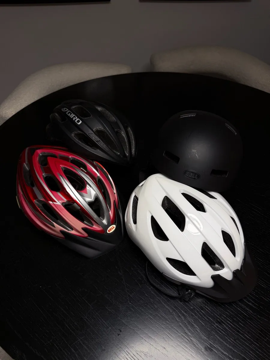 4 x Bike Helmets - Image 1