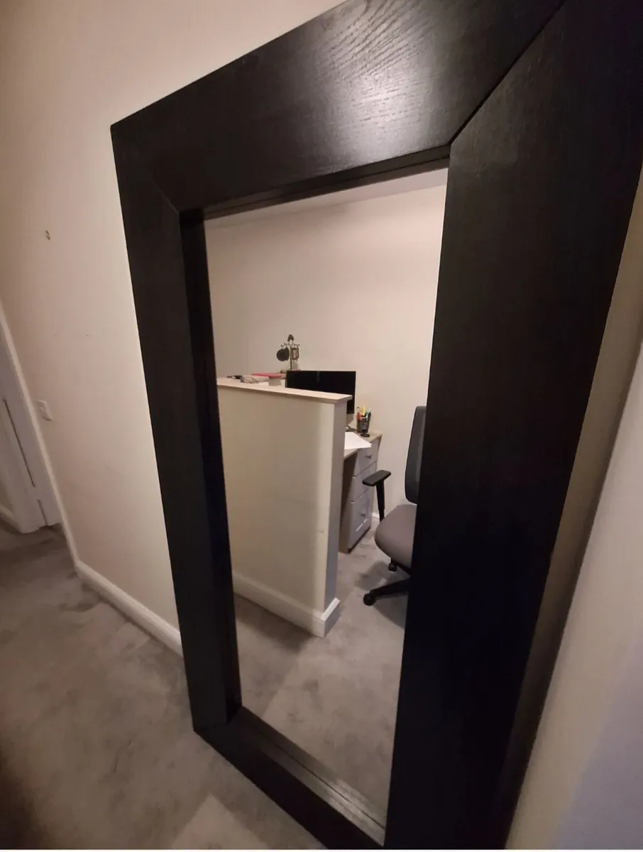 Large Brown Mirror - Image 1