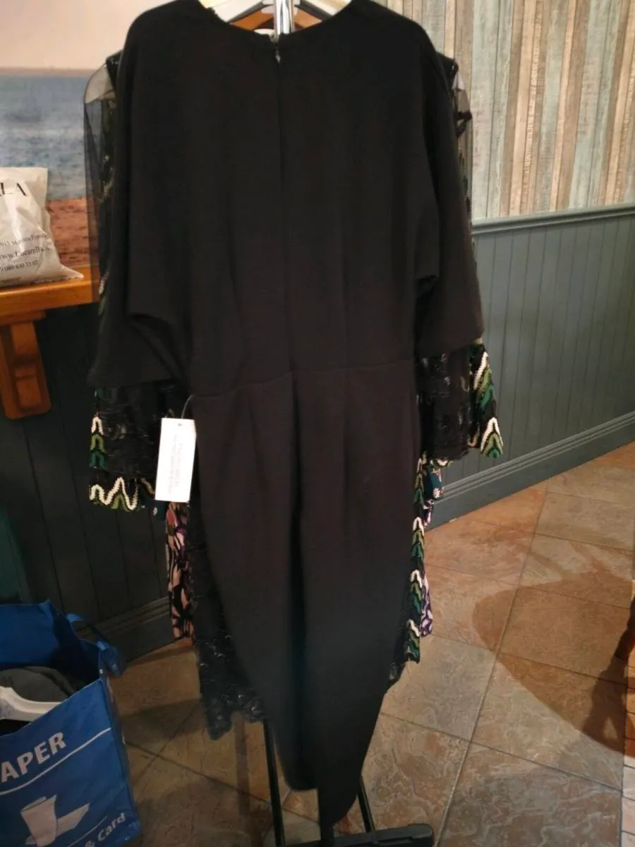 Black dress from Girl in Mind. V neck wrap front d - Image 2