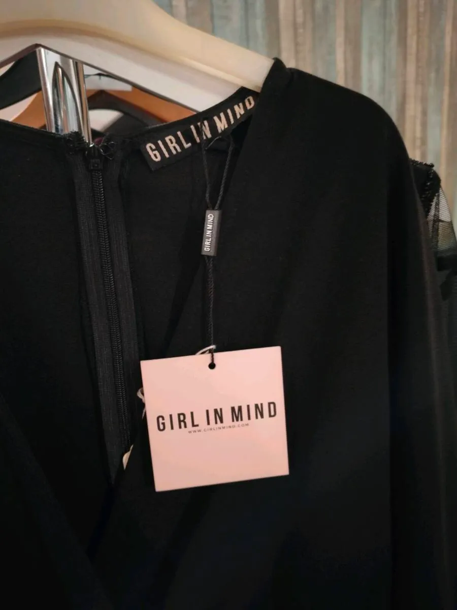 Black dress from Girl in Mind. V neck wrap front d - Image 3