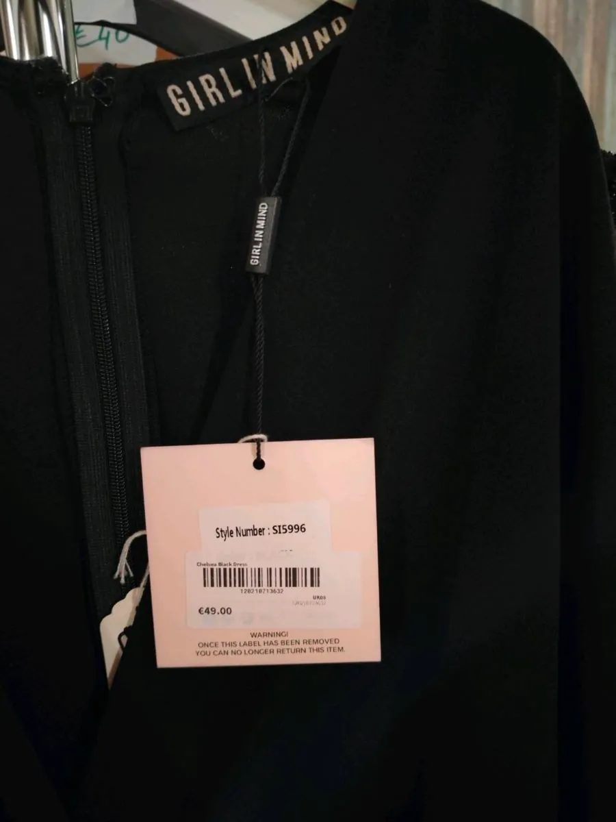 Black dress from Girl in Mind. V neck wrap front d - Image 4