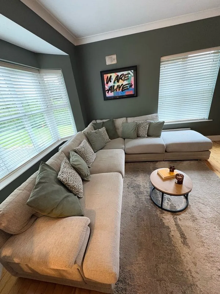 Grey Corner Sofa - Image 1