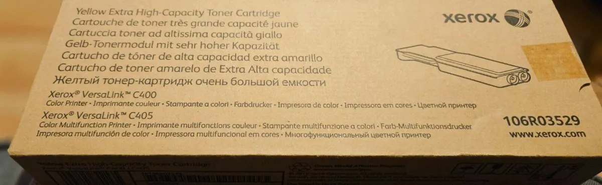 Xerox Extra High Capacity Yellow Toner Cartridge - Image 1