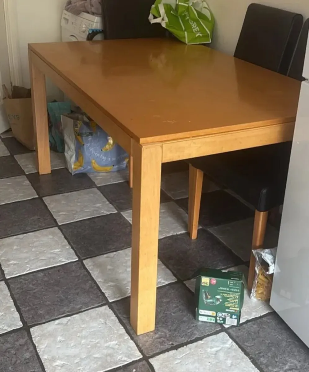 Very Solid 5Ft Wooden Kitchen Dining Table-Deliver - Image 1