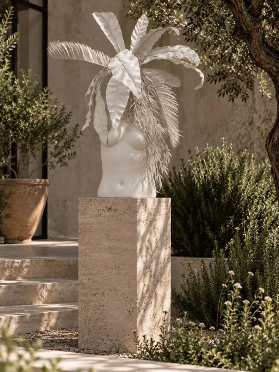 Large Modern White Art Sculpture Statement Decor - Image 3