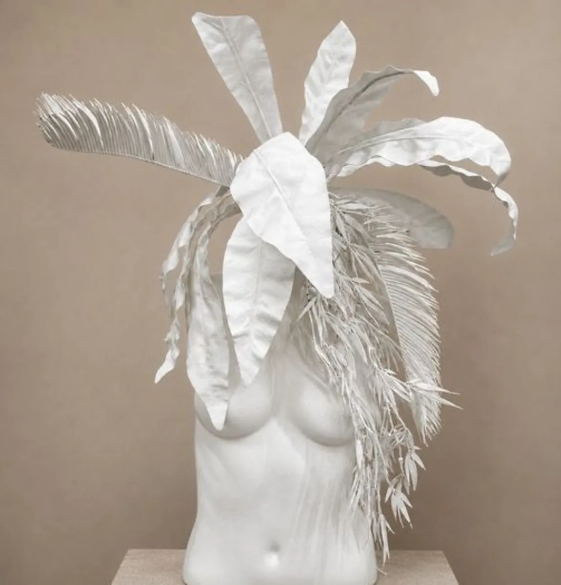 Large Modern White Art Sculpture Statement Decor - Image 2