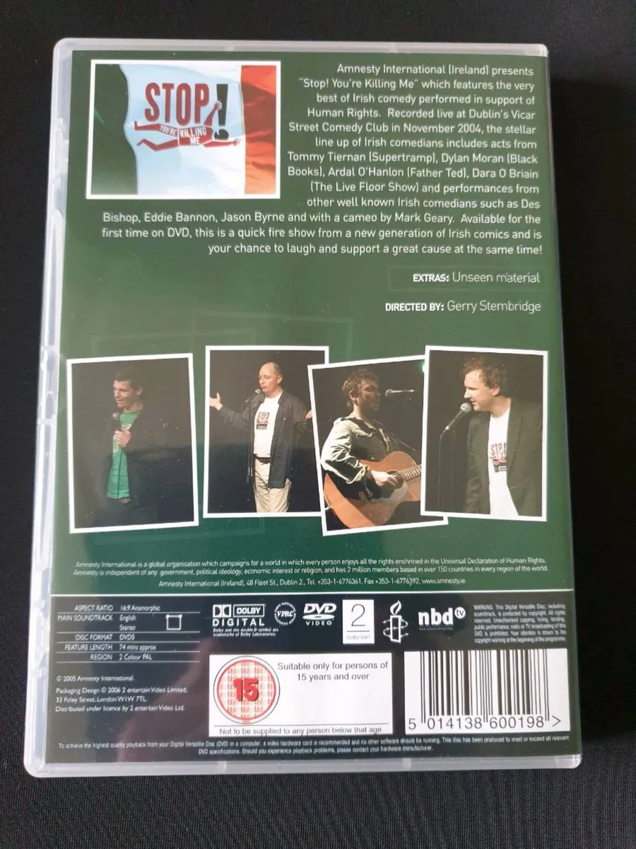 Stop You're Killing Me DVD Irish Stand Up Comedy - Image 2