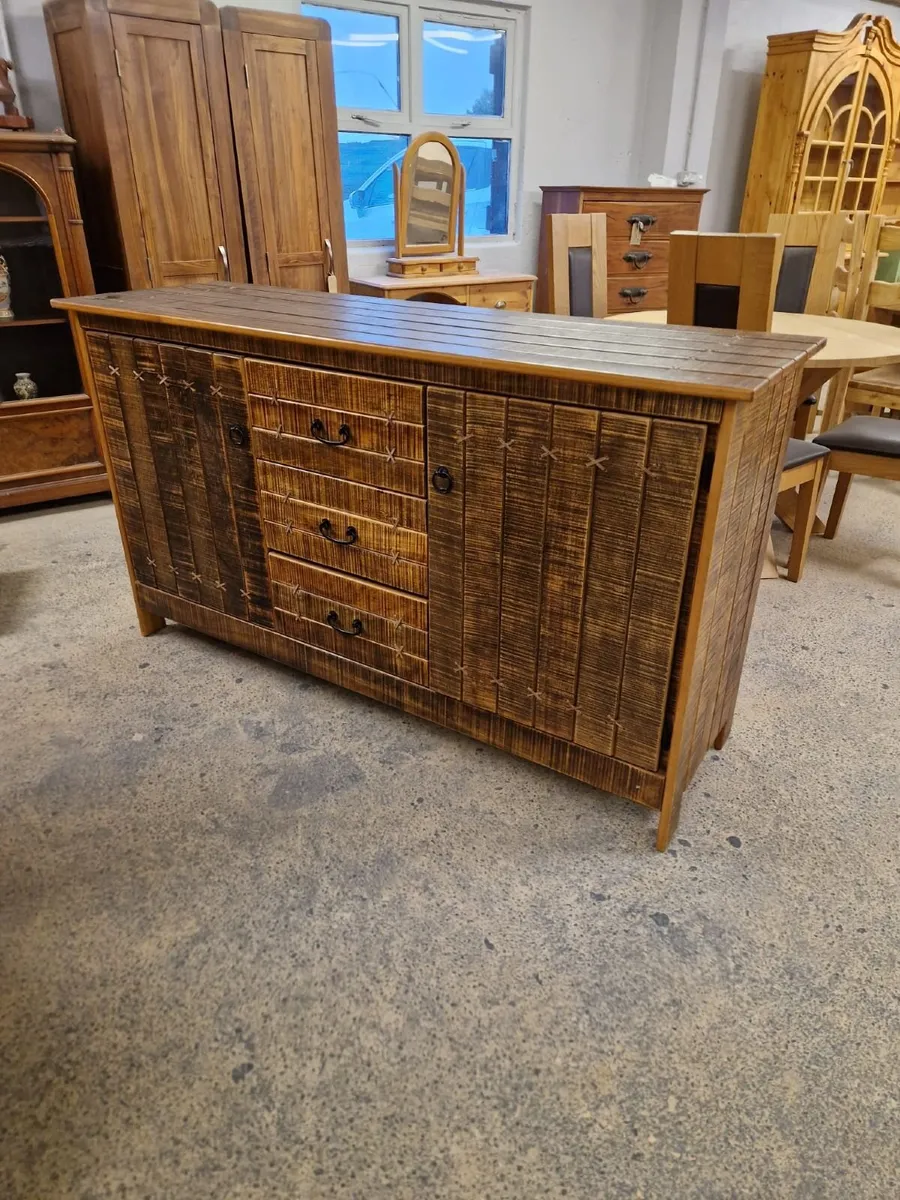 Reclaimed wood rustic style sideboard - Image 1