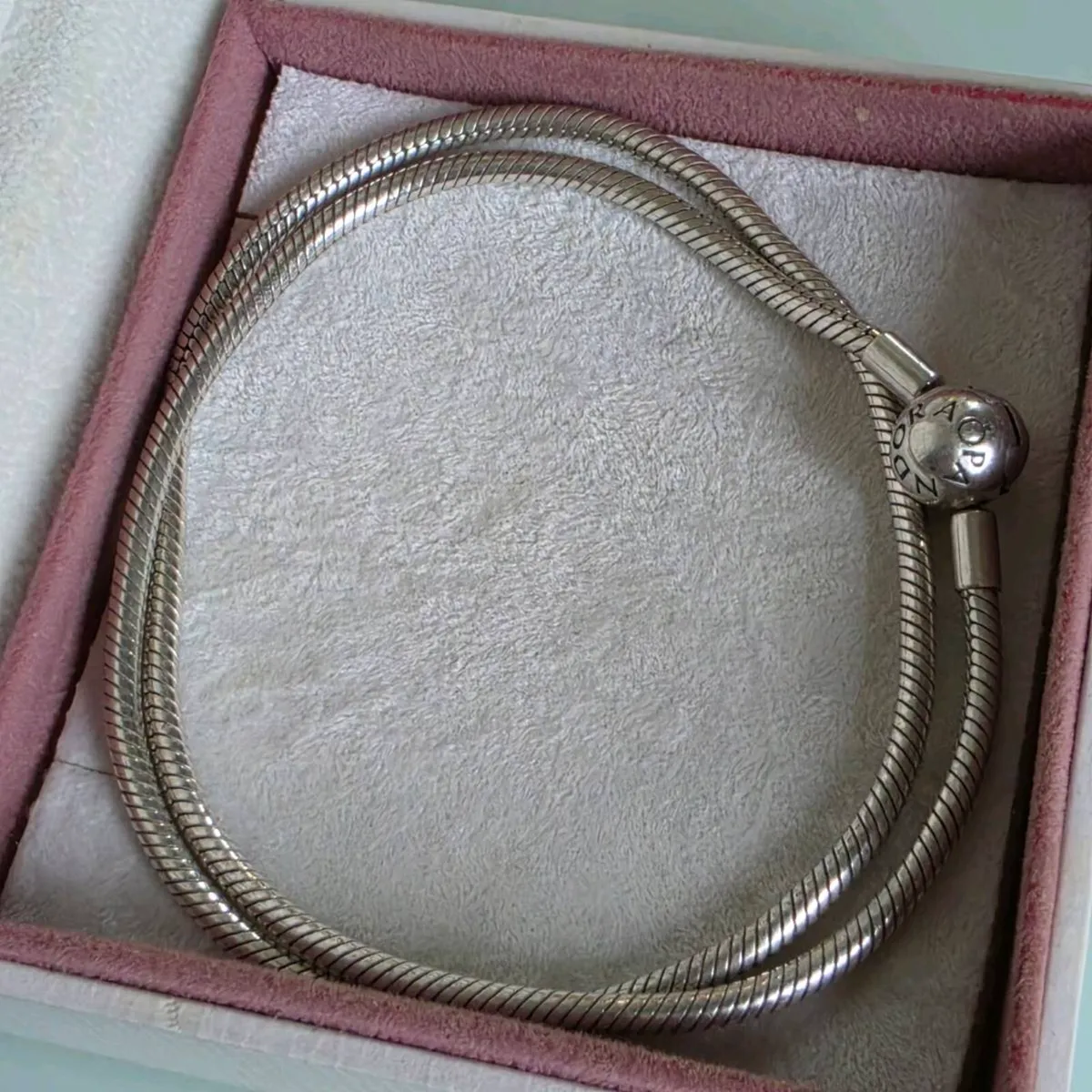 Pandora moments snake chain necklace size (40.5cm) - Image 1