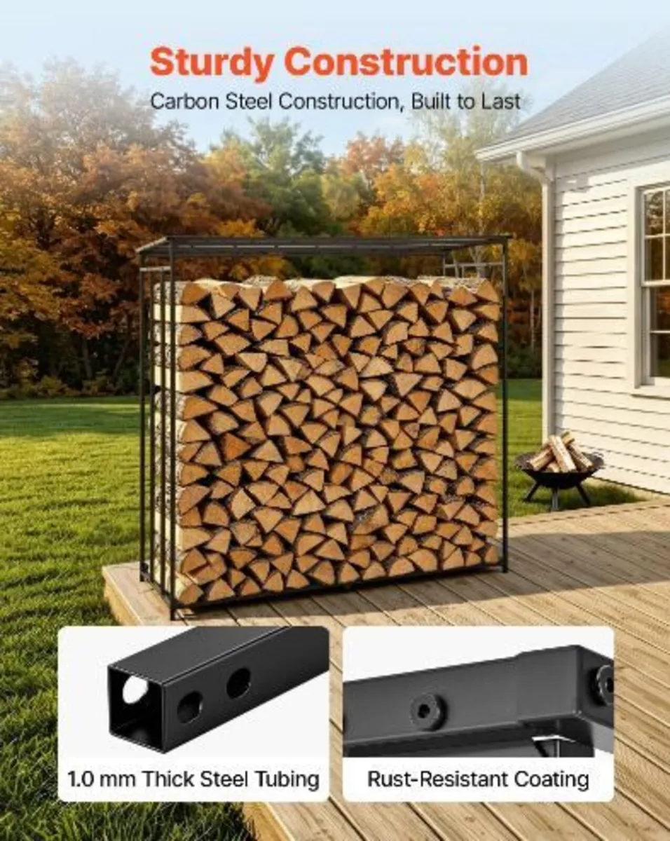 Firewood Rack 1855 mm 3/8 Cord Heavy - Image 2