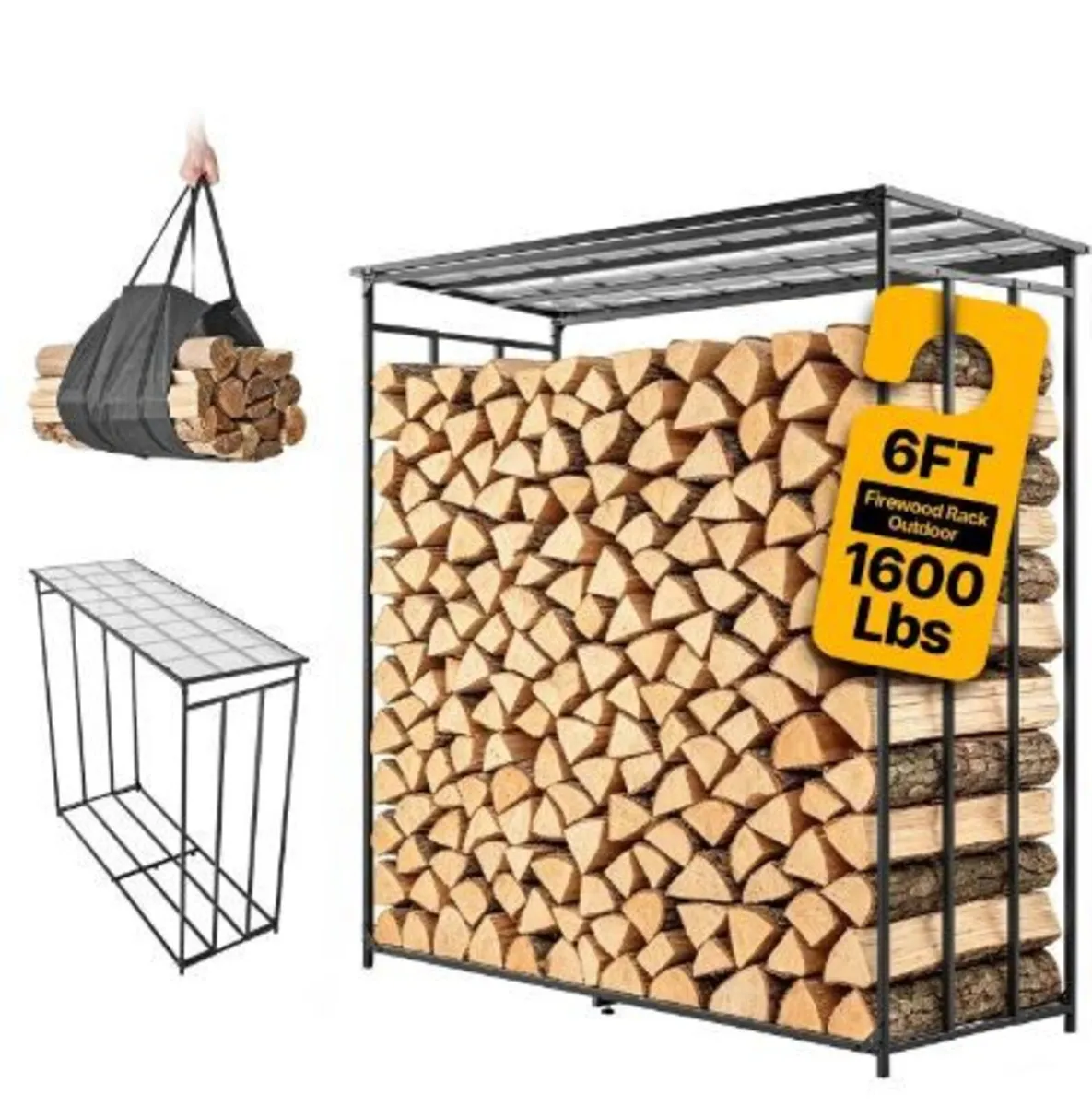 Firewood Rack 1855 mm 3/8 Cord Heavy - Image 3