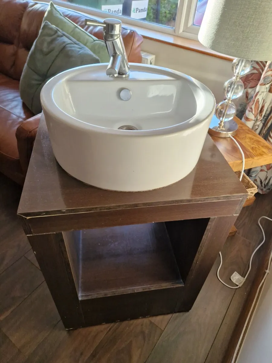 bathroom sink & cabinet - Image 2