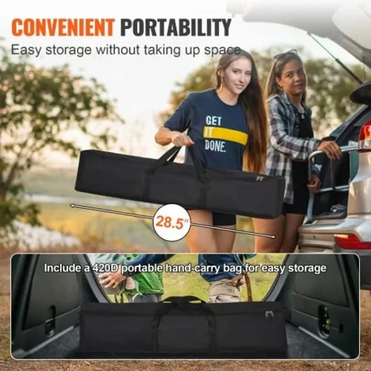Projector Screen with Stand, 100 inch 16:9 4K 1080 - Image 2