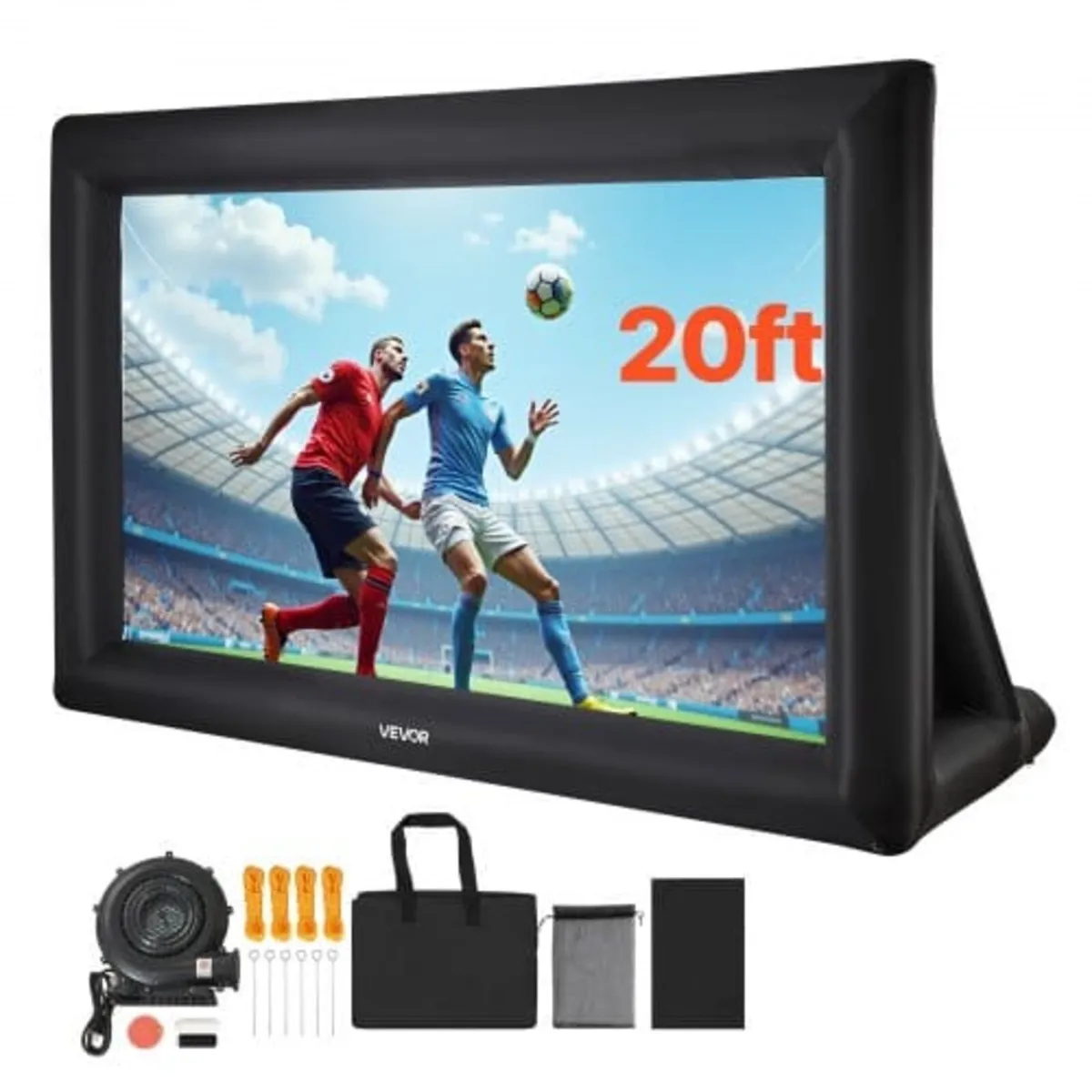 20 ft Inflatable Movie Screen, 600D Washable Infla - Image 1