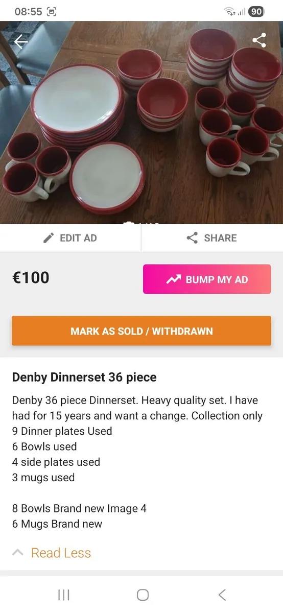 Denby dinner set 36 piece - Image 2