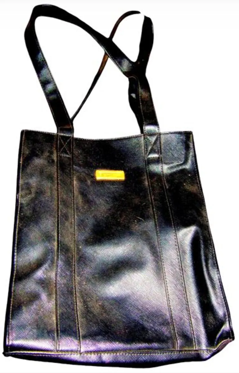 Vintage Elizabeth Arden Black Tote Bag - Image 3